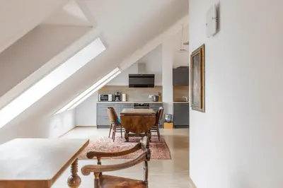 Küche/Küchenzeile in der Unterkunft Hotel Freischütz Apartments