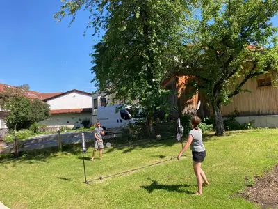Ein Garten an der Unterkunft Ferienwohnung Glaserhäusl am Roßgarten