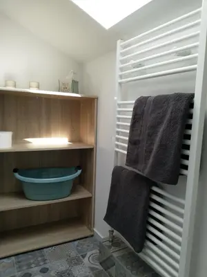 Ein Badezimmer in der Unterkunft Appartements Apfelblüte