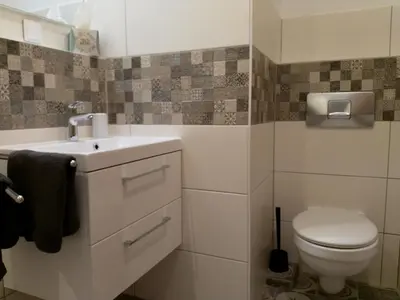 Ein Badezimmer in der Unterkunft Appartements Apfelblüte
