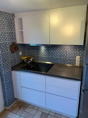 Küche/Küchenzeile in der Unterkunft Traumhaftes Ferienhaus direkt am Tegernsee