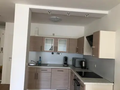 Küche/Küchenzeile in der Unterkunft Apartment Augsburg Mitte