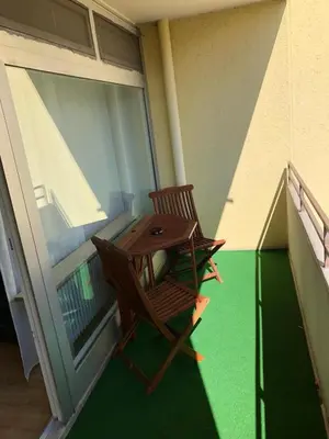 Ein Balkon oder eine Terrasse in der Unterkunft Apartment Augsburg Mitte