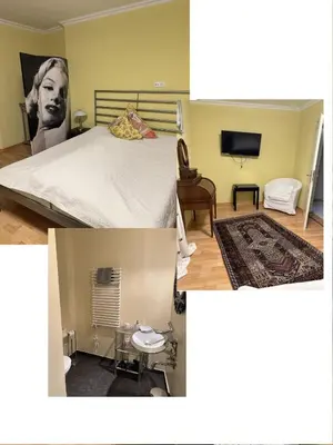 Ein Bett oder Betten in einem Zimmer der Unterkunft Gästeresidenz - Hotel - Ruthellen's Home