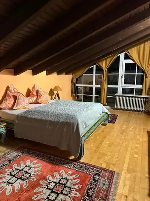 Ein Bett oder Betten in einem Zimmer der Unterkunft Gästeresidenz - Hotel - Ruthellen's Home