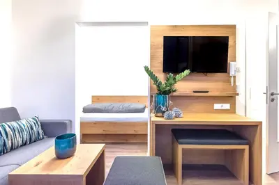 TV/Unterhaltungsangebot in der Unterkunft REINERS Quartier - relaxed living