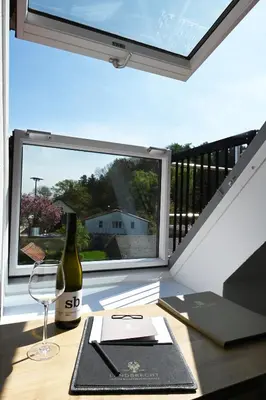 Ein Balkon oder eine Terrasse in der Unterkunft Gasthaus Landbrecht