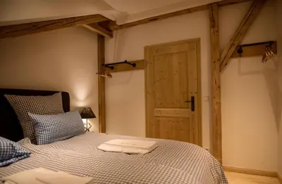 Ein Bett oder Betten in einem Zimmer der Unterkunft Chalet Sonnenbichl