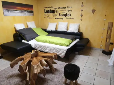 Ein Bett oder Betten in einem Zimmer der Unterkunft Ferienwohnungen Eisler