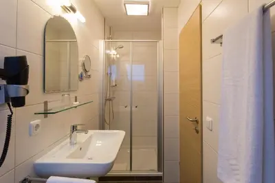 Ein Badezimmer in der Unterkunft Landhotel Grätz