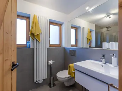 Ein Badezimmer in der Unterkunft Ferienwohnung Bergahorn