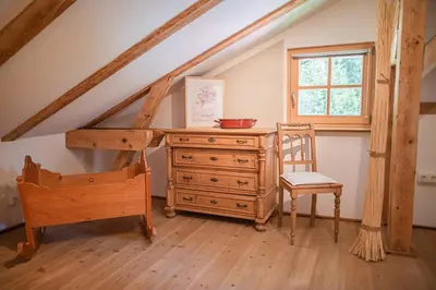 Ein Sitzbereich in der Unterkunft Gipfelkönig