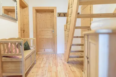 Ein Etagenbett oder Etagenbetten in einem Zimmer der Unterkunft Gipfelkönig