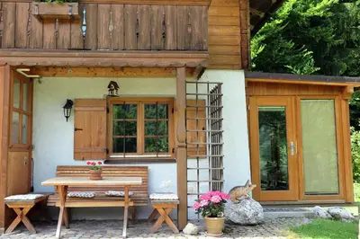 Ein Garten an der Unterkunft Ferienwohnungen Haus Waldwinkel