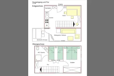 Grundriss der Unterkunft Ferienwohnungen Haus Waldwinkel