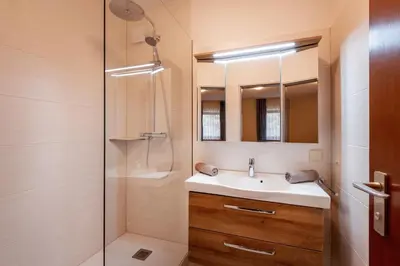 Ein Badezimmer in der Unterkunft Bergschlössl Whg 3