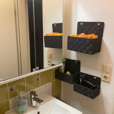 Ein Badezimmer in der Unterkunft Apartment Geigelsteinstrasse