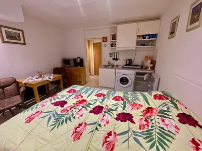 Küche/Küchenzeile in der Unterkunft Apartment Geigelsteinstrasse