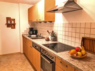 Küche/Küchenzeile in der Unterkunft Ferienwohnungen Meyerlhof