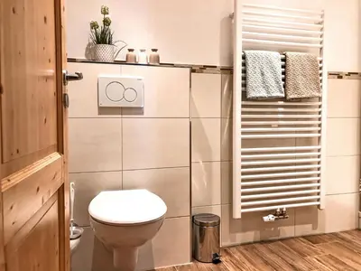 Ein Badezimmer in der Unterkunft Ferienwohnungen Meyerlhof
