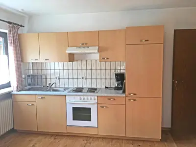 Küche/Küchenzeile in der Unterkunft Ferienwohnung Haus Wiesler