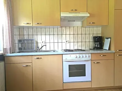 Küche/Küchenzeile in der Unterkunft Ferienwohnung Haus Wiesler