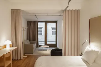 Ein Bett oder Betten in einem Zimmer der Unterkunft ANAGRAM - Haus im Tal