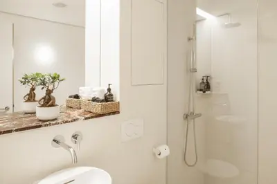 Ein Badezimmer in der Unterkunft ANAGRAM - Haus im Tal