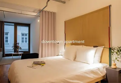 Ein Bett oder Betten in einem Zimmer der Unterkunft ANAGRAM - Haus im Tal