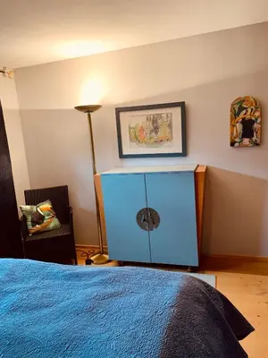 Ein Bett oder Betten in einem Zimmer der Unterkunft Ausblick - Auszeit