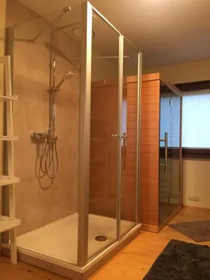 Ein Badezimmer in der Unterkunft Ausblick - Auszeit