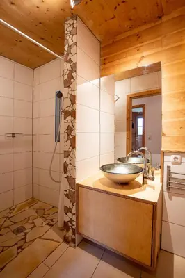Ein Badezimmer in der Unterkunft Ferienwohnungen Erlebnisnaturhof
