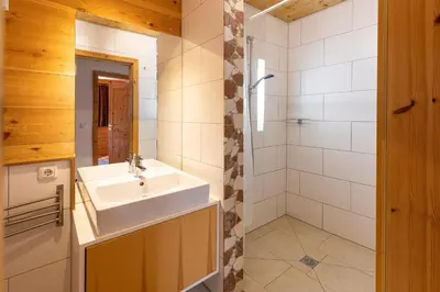 Ein Badezimmer in der Unterkunft Ferienwohnungen Erlebnisnaturhof