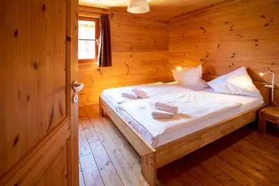 Ein Bett oder Betten in einem Zimmer der Unterkunft Ferienwohnungen Erlebnisnaturhof