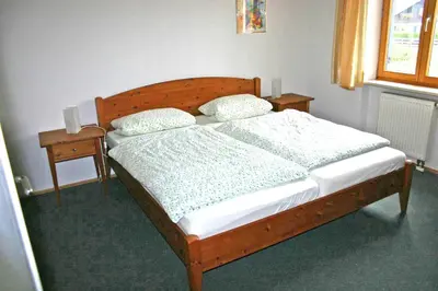 Ein Bett oder Betten in einem Zimmer der Unterkunft Ferienwohnung Neelsen
