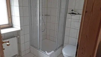 Ein Badezimmer in der Unterkunft Bauernhof Auerhof