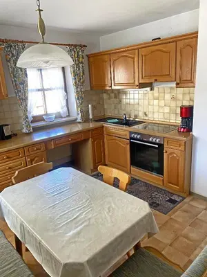 Küche/Küchenzeile in der Unterkunft Bauernhof Daurerhof Ferienwohnung