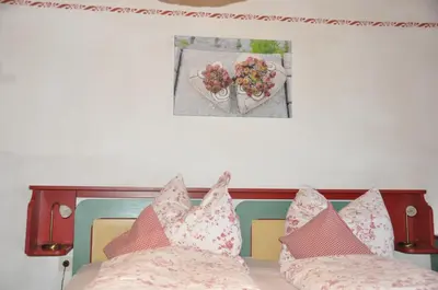 Ein Bett oder Betten in einem Zimmer der Unterkunft Ferienwohnung Schuster am Fellerer