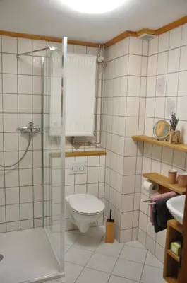 Ein Badezimmer in der Unterkunft Ferienwohnung Schuster am Fellerer