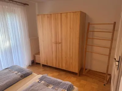 Ein Bett oder Betten in einem Zimmer der Unterkunft Ferienwohnung Schwinghammer