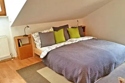 Ein Bett oder Betten in einem Zimmer der Unterkunft Ferienwohnung Steger