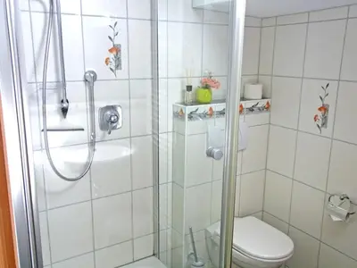 Ein Badezimmer in der Unterkunft Ferienwohnung Bauernhaus Kailhof
