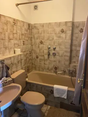Ein Badezimmer in der Unterkunft Ferienwohnung Samerhof Langenscheidt