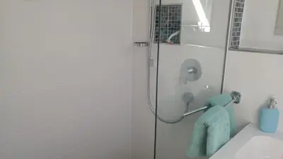 Ein Badezimmer in der Unterkunft Heidinger