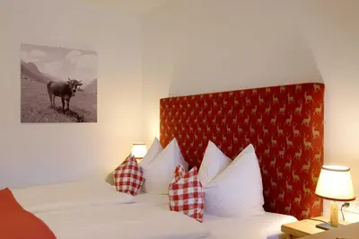 Ein Bett oder Betten in einem Zimmer der Unterkunft Apartment 10 an der Rottach