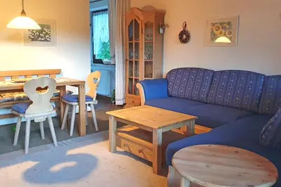 Ein Sitzbereich in der Unterkunft Alpenresidenz Ruda