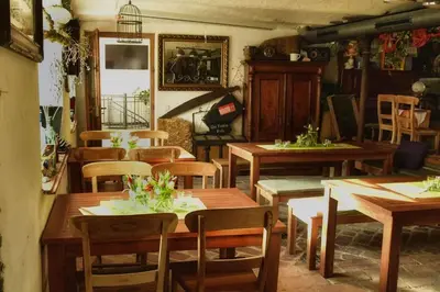 Ein Sitzbereich in der Unterkunft Finkls Heimat