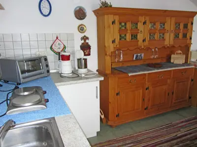 Küche/Küchenzeile in der Unterkunft Ferienwohnung Haus Jennerwein