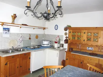 Küche/Küchenzeile in der Unterkunft Ferienwohnung Haus Jennerwein