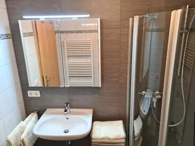 Ein Badezimmer in der Unterkunft Ferienwohnungen Hamberger